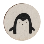 Set de juego de memoria con fichas de madera para colorear vista detalle 3