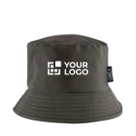 Gorro reversible de poliéster reciclado con interior afelpado color verde vista principal