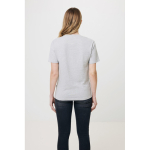 Camiseta personalizada algodón reciclado y orgánico 180 g/m2 Iqoniq Manuel color gris claro jaspeado