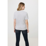 Camiseta personalizada algodón reciclado y orgánico 180 g/m2 Iqoniq Manuel color gris claro jaspeado