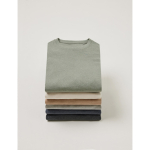Camiseta personalizada algodón reciclado y orgánico 180 g/m2 Iqoniq Manuel color gris claro jaspeado vista de ambiente 2