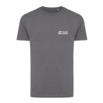 Camiseta mix algodón reciclado y orgánico casual fit 180 g/m2 Iqoniq color gris vista de impresión