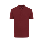 Polo de piqué regular fit de algodón eco 220 g/m2 Iqoniq Yosemite color burdeos