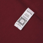 Polo de piqué regular fit de algodón eco 220 g/m2 Iqoniq Yosemite color burdeos quinta vista
