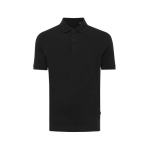 Polo de piqué regular fit de algodón eco 220 g/m2 Iqoniq Yosemite color negro