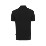 Polo de piqué regular fit de algodón eco 220 g/m2 Iqoniq Yosemite color negro segunda vista