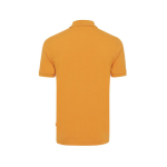 Polo de piqué regular fit de algodón eco 220 g/m2 Iqoniq Yosemite color naranja segunda vista