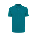 Polo de piqué regular fit de algodón eco 220 g/m2 Iqoniq Yosemite color turquesa