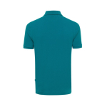 Polo de piqué regular fit de algodón eco 220 g/m2 Iqoniq Yosemite color turquesa segunda vista