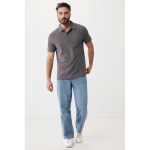 Polo de piqué regular fit de algodón eco 220 g/m2 Iqoniq Yosemite color plateado mate