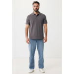 Polo de piqué regular fit de algodón eco 220 g/m2 Iqoniq Yosemite color plateado mate