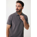 Polo de piqué regular fit de algodón eco 220 g/m2 Iqoniq Yosemite color plateado mate