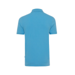 Polo de piqué regular fit de algodón eco 220 g/m2 Iqoniq Yosemite color azul cian segunda vista