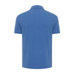 Polo de piqué regular fit de algodón eco 220 g/m2 Iqoniq Yosemite color azul jaspeado segunda vista
