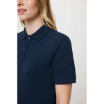 Polo de piqué regular fit de algodón eco 220 g/m2 Iqoniq Yosemite color azul marino