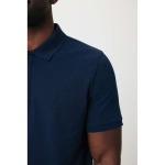 Polo de piqué regular fit de algodón eco 220 g/m2 Iqoniq Yosemite color azul marino