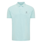 Polo de piqué regular fit de algodón eco 220 g/m2 Iqoniq Yosemite color verde menta vista con logo