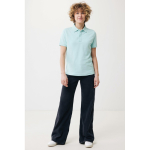 Polo de piqué regular fit de algodón eco 220 g/m2 Iqoniq Yosemite color verde menta segunda vista con modelo
