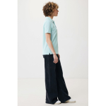 Polo de piqué regular fit de algodón eco 220 g/m2 Iqoniq Yosemite color verde menta tercera vista con modelo