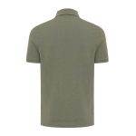 Polo de piqué regular fit de algodón eco 220 g/m2 Iqoniq Yosemite color verde militar segunda vista