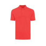 Polo de piqué regular fit de algodón eco 220 g/m2 Iqoniq Yosemite color rojo desaturado