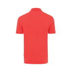 Polo de piqué regular fit de algodón eco 220 g/m2 Iqoniq Yosemite color rojo desaturado segunda vista