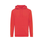 Sudadera de algodón reciclado y orgánico slim fit 340 g/m2 Iqoniq color rojo
