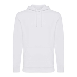 Sudadera de algodón reciclado y orgánico 340 g/m2 Iqoniq Jasper color blanco