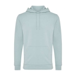 Sudadera de algodón reciclado y orgánico 340 g/m2 Iqoniq Jasper color verde pastel vista 12