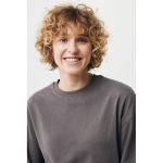 Sudadera oversize de algodón eco 340 g/m2 Iqoniq color plateado mate