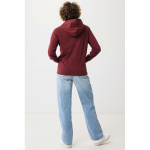 Sudadera con cremallera de algodón eco slim fit 340 g/m2 Iqoniq color burdeos