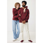 Sudadera con cremallera de algodón eco slim fit 340 g/m2 Iqoniq color burdeos