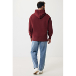 Sudadera de algodón eco regular fit 340 g/m2 Iqoniq color burdeos