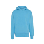 Sudadera de algodón eco regular fit 340 g/m2 Iqoniq color azul cian