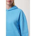 Sudadera de algodón eco regular fit 340 g/m2 Iqoniq color azul cian