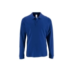 Polo de manga larga de 100% algodón para hombre 180 g/m2 SOL'S Perfect color azul real tercera vista