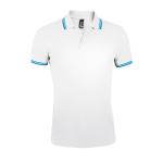 Polo bicolor de algodón para hombre 200 g/m2 SOL'S Pasadena