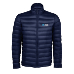 Chaqueta de sorona y poliéster reciclado para hombre SOL'S Wilson color azul marino vista de impresión