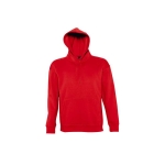 Sudadera con logo de felpa gruesa con capucha 320 g/m2 SOL'S Slam color rojo quinta vista