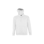 Sudadera con logo de felpa gruesa con capucha 320 g/m2 SOL'S Slam color blanco novena vista