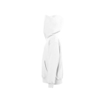 Sudadera de algodón y poliéster para niños 280 g/m2 SOL'S SLAM color blanco vista lateral