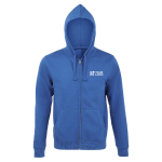 Sudadera de algodón y poliéster para hombre 280 g/m2 SOL'S Spike color azul real vista de impresión