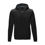 Sudadera algodón orgánico GOTS para hombre 280 g/m2 Elevate NXT color negro segunda vista frontal