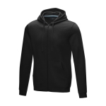 Sudadera algodón orgánico GOTS para hombre 280 g/m2 Elevate NXT color negro