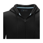 Sudadera algodón orgánico GOTS para hombre 280 g/m2 Elevate NXT color negro vista detalle 1