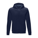 Sudadera algodón orgánico GOTS para hombre 280 g/m2 Elevate NXT color azul marino segunda vista frontal