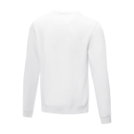 Jersey cuello redondo hombre algodón orgánico GOTS 280 g/m2 Elevate NXT color blanco tercera vista trasera