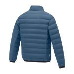 Chaqueta de plumón para hombre en poliéster 164 g/m2 Elevate Life color azul cian tercera vista trasera
