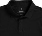 Polo de algodón para hombre de manga larga 180 g/m2 Elevate Life color negro