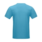 Camiseta hombre algodón orgánico GOTS 160 g/m2 Elevate NXT color azul segunda vista trasera